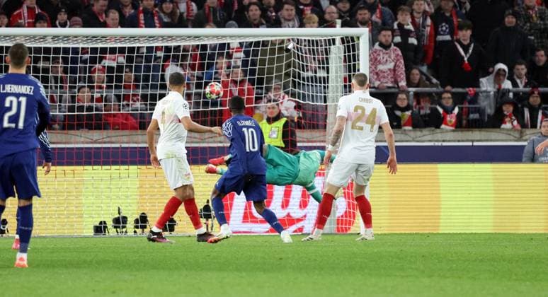 29.01.25 VfB Stuttgart - Paris St. Germain Deutschland, Stuttgart, 29.01.2025, Fussball, UEFA Champions League, VfB Stuttgart - Paris St. Germain: Ousmane Dembele (Paris St. Germain); Tor 0:3 Dembele.