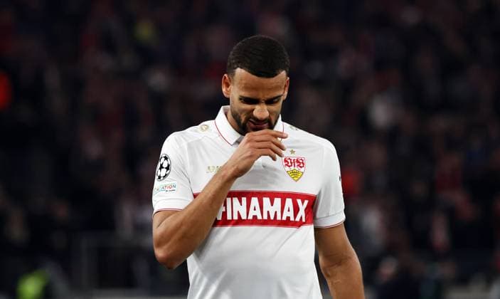 29.01.25 VfB Stuttgart - Paris St. Germain Deutschland, Stuttgart, 29.01.2025, Fussball, UEFA Champions League, VfB Stuttgart - Paris St. Germain: Josha Vagnoman (VfB Stuttgart).