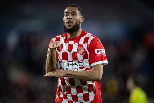 CALCIO - UEFA Champions League - GIRONA FC - ARSENAL FC Arnaut Danjuma (Girona FC) celebrates during a UEFA Champions League match between Girona FC and Arsenal FC at Estadi MunicPhoto by IPA ABACAPRESS.COMl de Montilivi in Girona, Girona, Spain, on January 29 2025. Photo by Felipe Mondino Girona Spain  Copyright: xIPAxSport ABACAx