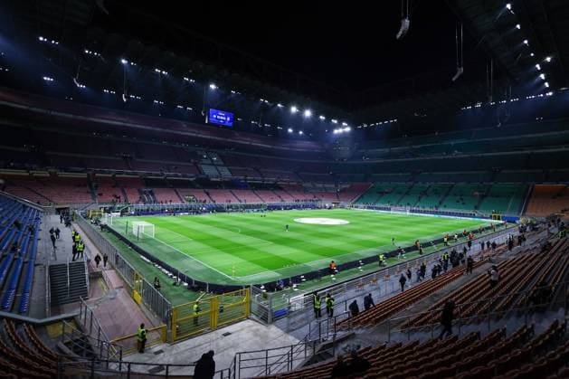 FC Internazionale vs AS Monaco FC - UEFA Champions League 2024 25 League Phase - Matchday8 - 29 01 2025 A general view inside the stadium during UEFA Champions League 2024 25 League Phase - Matchday8 football match between FC Internazionale and AS Monaco FC at San Siro Stadium Copyright: xBEAUTIFULxSPORTS Carabellix