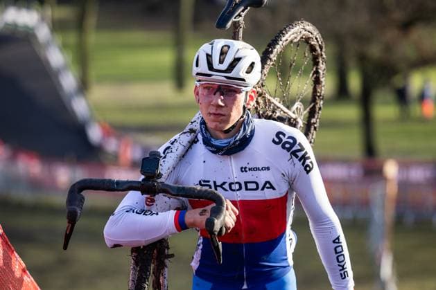 Krystof Bazant from Czech Republic is seen during a first training session at the World Cyclo-cross Championships in Lievin, France, on January 30, 2025. (CTKxPhoto MichalxCerveny) CTKPhotoF202501300018701  CTKPhotoF202501300018701