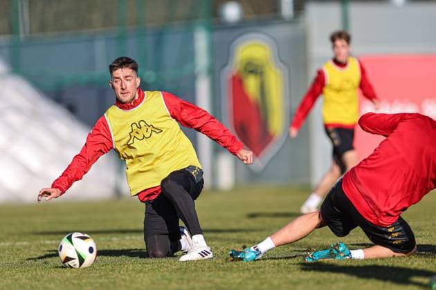 30.01.2025 BIALYSTOK (POLAND) PILKA NOZNA (FOOTBALL) TRENING JAGIELLONIA BIALYSTOK NZ TARAS ROMANCZUK FOTO KAMIL SWIRYDOWICZ CYFRASPORT NEWSPIX.PL --- Newspix.pl POLAND OUT!  250130CSKS025