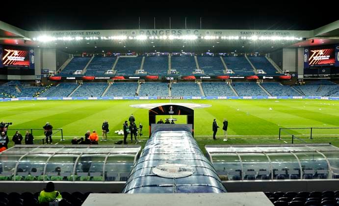 Rangers v Royale Union Saint-Gilloise UEFA Europa League General view of Ibrox Stadium during the UEFA Europa League match at Ibrox Stadium, Glasgow UK Newspapers OUT Copyright: xFredxPalmerx FIL-21352-0009