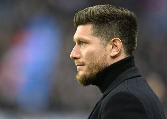 Glasgow, Scotland, 30th January 2025. Union Saint-Gilloise Manager SÃ bastien Pocognoli during the UEFA Europa League match at Ibrox Stadium, Glasgow. Picture credit should read: Neil Hanna Sportimage EDITORIAL USE ONLY. No use with unauthorised audio, video, data, fixture lists, club league logos or live services. Online in-match use limited to 120 images, no video emulation. No use in betting, games or single club league player publications. SPI_018_NH_Rangers_Union_Saint-Gilloise SPI-3645-0018
