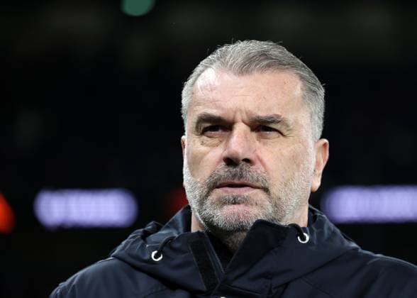 London, England, 30th January 2025. Tottenham Hotspur s manager Ange Postecoglou during the UEFA Europa League match at the Tottenham Hotspur Stadium, London. Picture credit should read: David Klein Sportimage EDITORIAL USE ONLY. No use with unauthorised audio, video, data, fixture lists, club league logos or live services. Online in-match use limited to 120 images, no video emulation. No use in betting, games or single club league player publications. SPI_004_DK_Tottenham_Elfsborg SPI-3644-0004