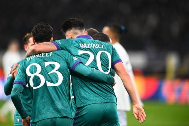 RSC Anderlecht v Hoffenheim - UEFA Europa League ANDERLECHT, BELGIUM - JANUARY 30 : Vazquez Luis forward of RSC Anderlecht celebrates scoring a goal during the UEFA Europa League 2024 25 League Phase MD8 match between RSC Anderlecht and Hoffenheim on January 30, 2025 in Anderlecht, Belgium, 30 01 2025 Anderlecht Belgium  Copyright: xGvgx