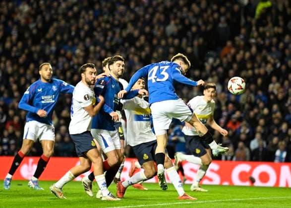 Glasgow, Scotland, 30th January 2025. during the UEFA Europa League match at Ibrox Stadium, Glasgow. Picture credit should read: Neil Hanna Sportimage EDITORIAL USE ONLY. No use with unauthorised audio, video, data, fixture lists, club league logos or live services. Online in-match use limited to 120 images, no video emulation. No use in betting, games or single club league player publications. SPI_022_NH_Rangers_Union_Saint-Gilloise SPI-3645-0022