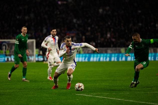 FOOTBALL : Olympique Lyonnais vs Ludogorets Razgrads - Europaligue - Groupama Stadium - Decines-Charpieu - 30 01 2025 Georges Mikautadze (69 Olympique Lyonnais) lors du match Olympique Lyonnais vs Ludogorests, UEFA Europa League, Groupama Stadium Ã Lyon, France LyonFrance  Copyright: xPaulinexFIGUETx xPSnewZx