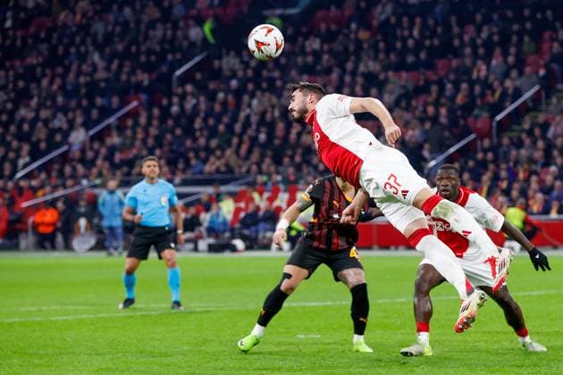 AMSTERDAM , 30-01-2025 , Johan Cruijff Arena , UEFA Europa League football , season 2024 2025, match between Ajax and Galatasaray , Ajax player Josip Sutalo Ajax - Galatasaray  x27628243x Copyright: