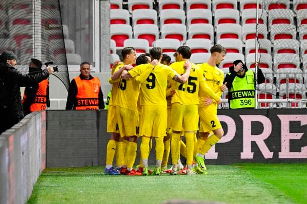 FOOTBALL : OGC Nice VS FK Bodo Glimt - UEFA Europa League - 30 01 2025 L OGC Nice recoit le FK Bodo Glimt Ã l Allianz Riviera dans le cadre de la huiteme journÃ e d UEFA Europa League. Joie FKBG NiceFrance  Copyright: xWilliamxCannarellax