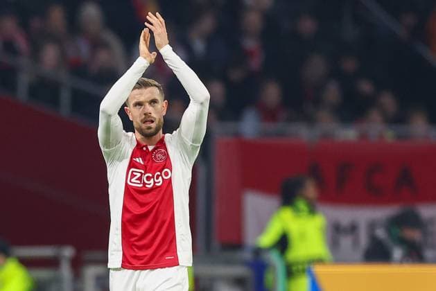 AMSTERDAM, 30-01-2025 , JohanCruijff Arena, football, UEFA Europa League, season 2024 2025, Ajax player Jordan Henderson during the match Ajax - Galasataray, Ajax - Galatasaray  x27628955x Copyright: