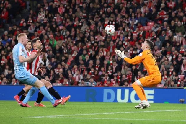 UEFA Europa League soccer match between Athletic Club and Viktoria Plzen at San Mames Stadium in Bilbao, Spain 30 January 2025 900 Cordon Press  900 CordonxPress LOF - UEFA Europa League Athletic Club vs Viktoria Plzen