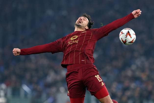 Rome, Italy 30.01.2025: Mats Hummels of Roma during the Uefa Europa League 2024-2025, football match between AS Roma vs Eintracht Frankfurt at Olympic Stadium in Rome.  Copyright: xMarcoxIacobucci IPAxSportx xipa-agency.netx xx IPA_53474281 IPA_Agency_IPA53474281
