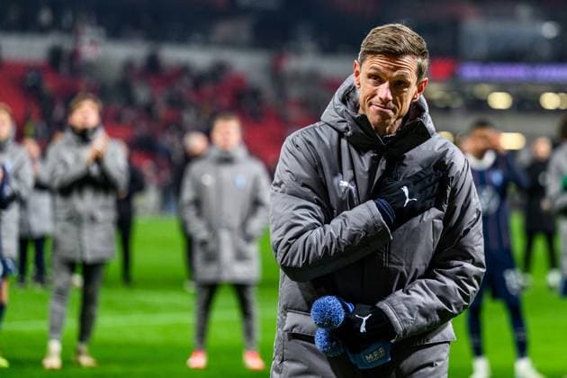 250130 Soren Rieks of Malmö FF after the UEFA Europa League football match between Slavia Prag and Malmö FF on January 30, 2025 in Prague. Photo: Mathilda Ahlberg BILDBYRAN kod MA MA0779 fotboll football soccer fotball uefa europa league europa league slavia prag malmö ff bbeng bbauto Copyright: MATHILDAxAHLBERG BB250130MA129