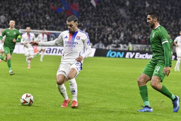 FOOTBALL : Olympique Lyonnais vs Ludogorets Razgrads - Europaligue - Groupama Stadium - Decines-Charpieu - 30 01 2025 Rayan CHERKI forward of Olympique Lyonnais during the UEFA Europa League, league phase football match between Olympique LYONNAIS OL and Ludogorets Razgrads at the Groupama Stadium in Decines-Charpieu, France, on January 30, 2025.  Copyright: xMourad_ALLILIx