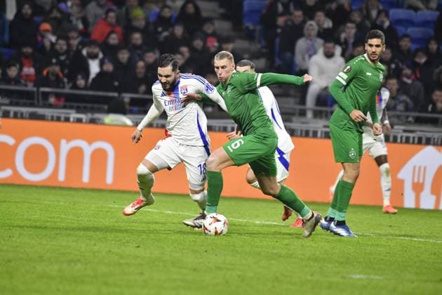 FOOTBALL : Olympique Lyonnais vs Ludogorets Razgrads - Europaligue - Groupama Stadium - Decines-Charpieu - 30 01 2025 Rayan CHERKI forward of Olympique Lyonnais during the UEFA Europa League, league phase football match between Olympique LYONNAIS OL and Ludogorets Razgrads at the Groupama Stadium in Decines-Charpieu, France, on January 30, 2025.  Copyright: xMourad_ALLILIx