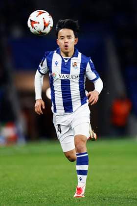 Takefusa Kubo (Sociedad), JANUARY 30, 2025 - Football Soccer : UEFA Europa League match between Real Sociedad 2-0 PAOK Thessaloniki at Reale Arena in San Sebastian, Spain. Noxthirdxpartyxsales  (280124407)