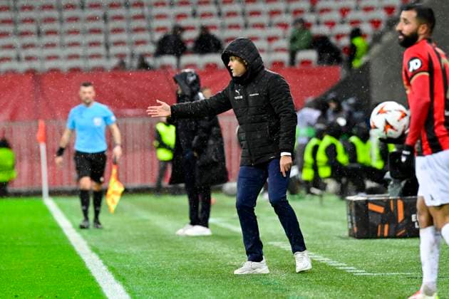 FOOTBALL : OGC Nice VS FK Bodo Glimt - UEFA Europa League - 30 01 2025 L OGC Nice recoit le FK Bodo Glimt Ã l Allianz Riviera dans le cadre de la huiteme journÃ e d UEFA Europa League. Kjetil Knutsen (entraineur FK Bodo Glimt) NiceFrance  Copyright: xWilliamxCannarellax