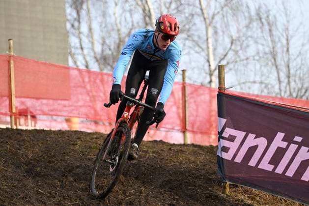 2025 UCI Cyclo-Cross WC - Media activities 31 01 2025 LIEVIN, FRANCE - JANUARY 31 : Van Den Boer Seppe (BEL) on training during the official training session on the track of the 2025 UCI Cyclo-Cross World Championships on January 31, 2025 in Lievin, France, 31 01 2025 Lievin France  Copyright: xNicoxVereeckenx