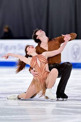Sport Themen der Woche KW05 Samantha RITTER & Daniel BRYKALOV (AZE), during Ice Dance Rhythm Dance, at the ISU European Figure skating, Eiskunstlauf Championships 2025, at Tondiraba Ice Hall, on January 31, 2025 in Tallinn, Estonia. Noxthirdxpartyxsales  (280167054)
