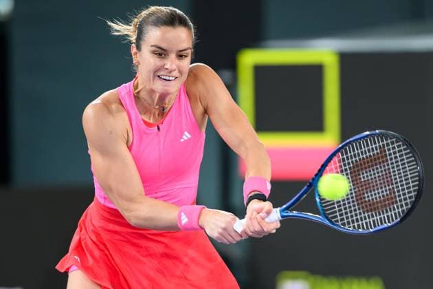 TENNIS - WTA, Tennis Damen Upper Austria Ladies Linz LINZ,AUSTRIA,31.JAN.25 - TENNIS - WTA Tour, Upper Austria Ladies Linz. Image shows Maria Sakkari (GRE).  GEPAxpictures xChristianxMoser