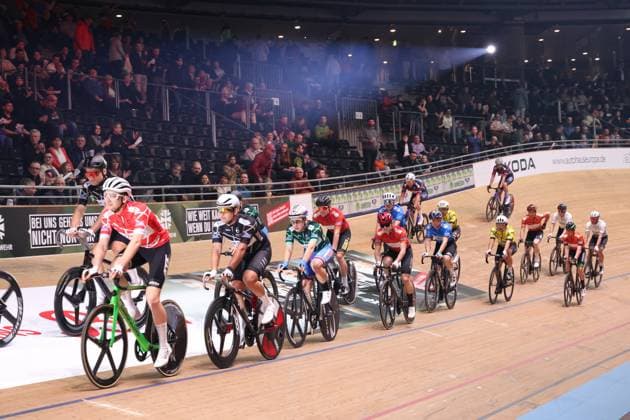 DEU, Sixdays Weekend 2025, 31.01.2025, Velodrom, Berlin, DEU, Sixdays Weekend 2025, im Bild Fahrerfeld Foto: Juergen Engler nordphoto GmbH