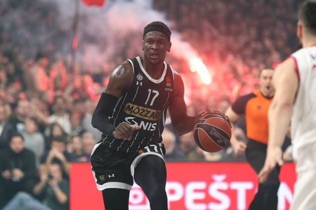 PARTIZAN vs CRVENA ZVEZDA ISAAC BONGA, basketball player of Partizan, during the Euroleague match against Crvena zvezda, at Belgrade Arena. Belgrade, 31.01.2025. photo: MN PRESS BASKETBALL, EUROLEAGUE, PARTIZAN, CRVENA ZVEZDA Belgrade Belgrade Arena Serbia Copyright: xMNxPressx