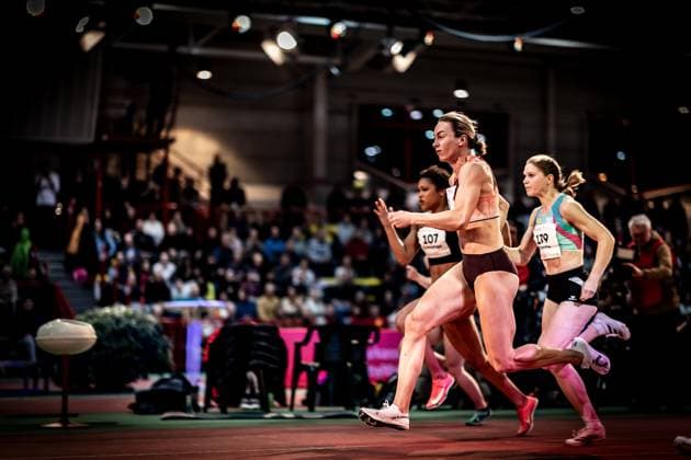 Sport Themen der Woche KW05 Sport Bilder des Tages Sparkassen Indoor - 12. Erfurter Leichtathletik-Meeting; Erfurt, 31.01.2025 Im Fokus: Alexandra Burghardt (GER LG Gendorf Wacker Burghausen) im 60m-Vorlauf der Frauen; Sparkassen Indoor - 12. Erfurter Leichtathletik-Meeting am 31.01.2025 in der Hartwig-Gauder-Halle in Erfurt (Thüringen). *** Sparkassen Indoor 12 Erfurt Athletics Meeting Erfurt, 31 01 2025 Focus on Alexandra Burghardt GER LG Gendorf Wacker Burghausen in the womens 60m preliminary heat Sparkassen Indoor 12 Erfurt Athletics Meeting on 31 01 2025 in the Hartwig Gauder Hall in Erfurt Thuringia Copyright: xBEAUTIFULxSPORTS R.xSchmittx