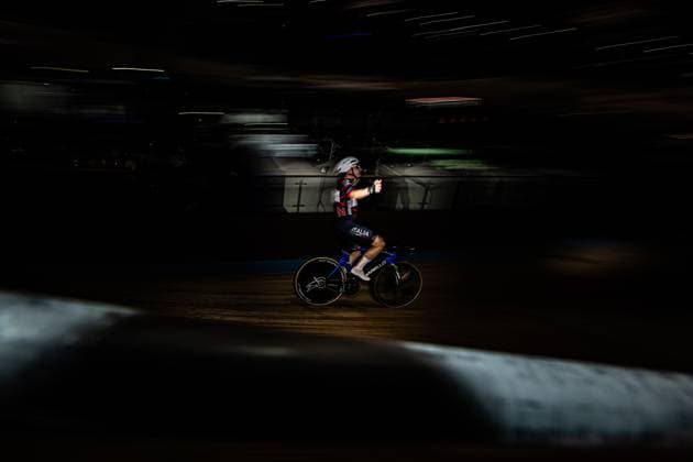 VIVIANI Elia: Six Day Berlin 2025 Team 12 - VIVIANI Elia ( ITA ) - Black - SCARTEZZINI Michele ( ITA ) - Red Querformat - quer - horizontal - Landscape - Event Veranstaltung: Six Day Berlin 2025 - Category Kategorie: Cycling - Track cycling, Rad, Radsport, Bahnrad, Bahn Sixdays - Elite Men - Location Ort: Europe Germany - Berlin - Velodrom Berlin - Discipline: Team Time Trail - Distance: 500 m - Date Datum: 31.01.2025 Friday Day 1 -