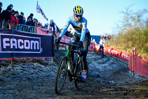 2025 UCI Cyclo-Cross WC - Women Junior LIEVIN, FRANCE - FEBRUARY 01 : Laurijssen Sanne (BEL) in action during the 2025 UCI Cyclo-Cross World Championships for Women Junior on February 01, 2025 in Lievin, France, 01 02 2025 Lievin France  Copyright: xNicoxVereeckenx