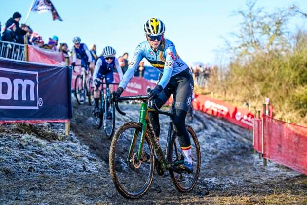 2025 UCI Cyclo-Cross WC - Women Junior LIEVIN, FRANCE - FEBRUARY 01 : Laurijssen Sanne (BEL) in action during the 2025 UCI Cyclo-Cross World Championships for Women Junior on February 01, 2025 in Lievin, France, 01 02 2025 Lievin France  Copyright: xNicoxVereeckenx