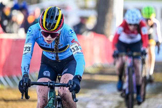 2025 UCI Cyclo-Cross WC - Women Junior LIEVIN, FRANCE - FEBRUARY 01 : Peeters Zita (BEL) in action during the 2025 UCI Cyclo-Cross World Championships for Women Junior on February 01, 2025 in Lievin, France, 01 02 2025 Lievin France  Copyright: xNicoxVereeckenx