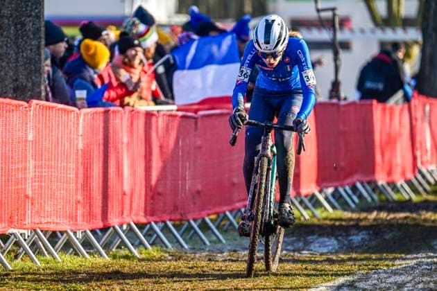 2025 UCI Cyclo-Cross WC - Women Junior LIEVIN, FRANCE - FEBRUARY 01 : Pellizotti Giorgia (ITA) in action during the 2025 UCI Cyclo-Cross World Championships for Women Junior on February 01, 2025 in Lievin, France, 01 02 2025 Lievin France  Copyright: xNicoxVereeckenx