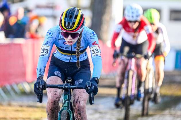 2025 UCI Cyclo-Cross WC - Women Junior LIEVIN, FRANCE - FEBRUARY 01 : Peeters Zita (BEL) in action during the 2025 UCI Cyclo-Cross World Championships for Women Junior on February 01, 2025 in Lievin, France, 01 02 2025 Lievin France  Copyright: xNicoxVereeckenx