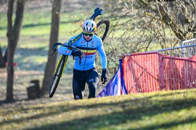2025 UCI Cyclo-Cross WC - Media activities 01 02 2025 LIEVIN, FRANCE - FEBRUARY 01 : Van Aert Wout (BEL) on training during the official training session on the track of the 2025 UCI Cyclo-Cross World Championships on February 01, 2025 in Lievin, France, 01 02 2025 Lievin France  Copyright: xNicoxVereeckenx