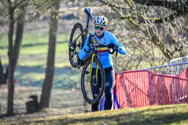 2025 UCI Cyclo-Cross WC - Media activities 01 02 2025 LIEVIN, FRANCE - FEBRUARY 01 : Van Aert Wout (BEL) on training during the official training session on the track of the 2025 UCI Cyclo-Cross World Championships on February 01, 2025 in Lievin, France, 01 02 2025 Lievin France  Copyright: xNicoxVereeckenx