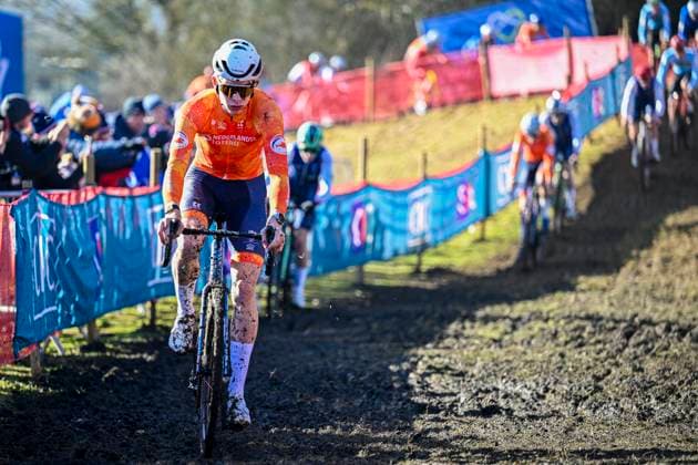 2025 UCI Cyclo-Cross WC - Men Under 23 LIEVIN, FRANCE - FEBRUARY 01 : Del Grosso Tibor (NED) in action during the 2025 UCI Cyclo-Cross World Championships for Men Under 23 on February 01, 2025 in Lievin, France, 01 02 2025 Lievin France  Copyright: xNicoxVereeckenx