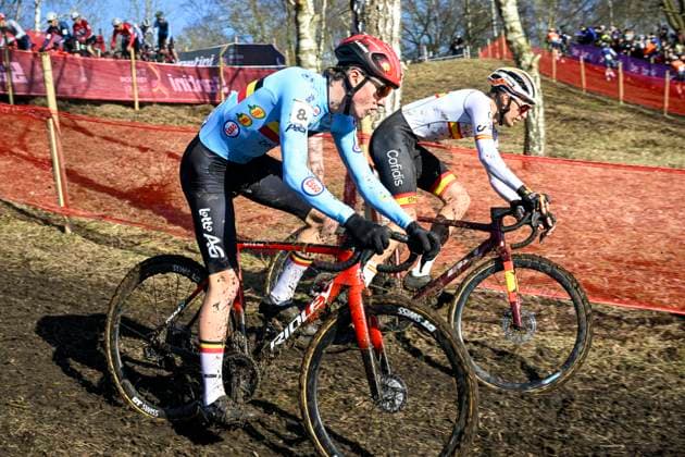2025 UCI Cyclo-Cross WC - Men Under 23 LIEVIN, FRANCE - FEBRUARY 01 : Corsus Yordi (BEL) in action during the 2025 UCI Cyclo-Cross World Championships for Men Under 23 on February 01, 2025 in Lievin, France, 01 02 2025 Lievin France  Copyright: xNicoxVereeckenx