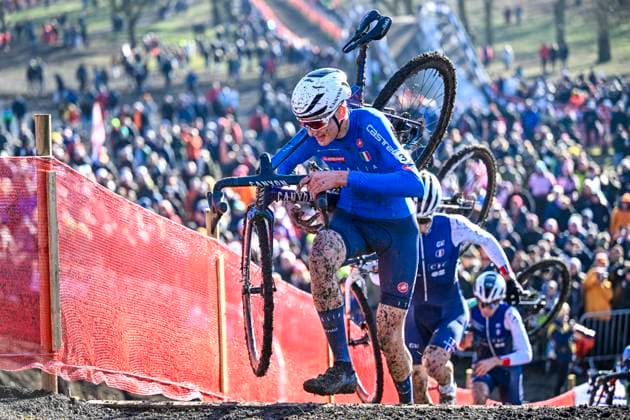 2025 UCI Cyclo-Cross WC - Men Under 23 LIEVIN, FRANCE - FEBRUARY 01 : Italian rider in action during the 2025 UCI Cyclo-Cross World Championships for Men Under 23 on February 01, 2025 in Lievin, France, 01 02 2025 Lievin France  Copyright: xNicoxVereeckenx