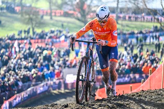 2025 UCI Cyclo-Cross WC - Men Under 23 LIEVIN, FRANCE - FEBRUARY 01 : Del Grosso Tibor (NED) in action during the 2025 UCI Cyclo-Cross World Championships for Men Under 23 on February 01, 2025 in Lievin, France, 01 02 2025 Lievin France  Copyright: xNicoxVereeckenx