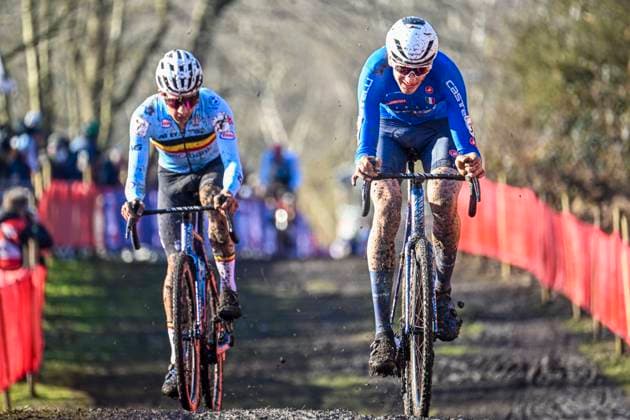 2025 UCI Cyclo-Cross WC - Men Under 23 LIEVIN, FRANCE - FEBRUARY 01 : Viezzi Stefano (ITA) in action during the 2025 UCI Cyclo-Cross World Championships for Men Under 23 on February 01, 2025 in Lievin, France, 01 02 2025 Lievin France  Copyright: xNicoxVereeckenx