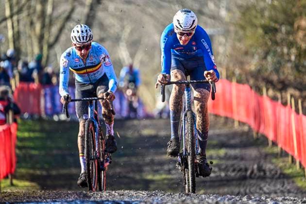 2025 UCI Cyclo-Cross WC - Men Under 23 LIEVIN, FRANCE - FEBRUARY 01 : Viezzi Stefano (ITA) in action during the 2025 UCI Cyclo-Cross World Championships for Men Under 23 on February 01, 2025 in Lievin, France, 01 02 2025 Lievin France  Copyright: xNicoxVereeckenx