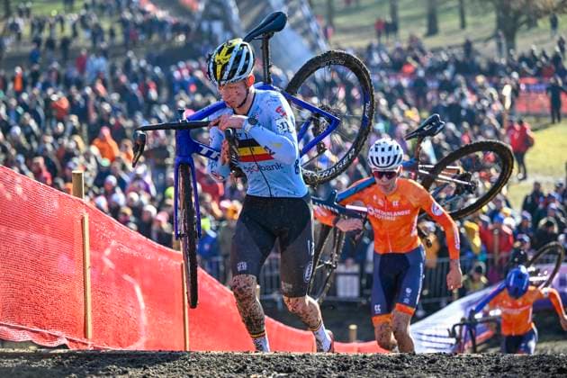 2025 UCI Cyclo-Cross WC - Men Under 23 LIEVIN, FRANCE - FEBRUARY 01 : Van Den Boer Seppe (BEL) in action during the 2025 UCI Cyclo-Cross World Championships for Men Under 23 on February 01, 2025 in Lievin, France, 01 02 2025 Lievin France  Copyright: xNicoxVereeckenx