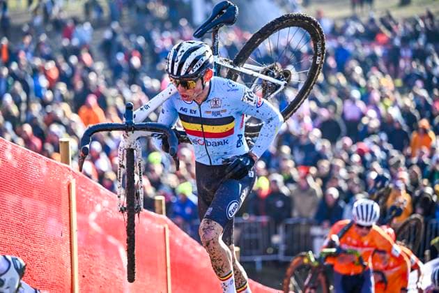 2025 UCI Cyclo-Cross WC - Men Under 23 LIEVIN, FRANCE - FEBRUARY 01 : Dockx Aaron (BEL) in action during the 2025 UCI Cyclo-Cross World Championships for Men Under 23 on February 01, 2025 in Lievin, France, 01 02 2025 Lievin France  Copyright: xNicoxVereeckenx