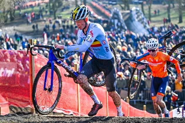 2025 UCI Cyclo-Cross WC - Men Under 23 LIEVIN, FRANCE - FEBRUARY 01 : Van Den Boer Seppe (BEL) in action during the 2025 UCI Cyclo-Cross World Championships for Men Under 23 on February 01, 2025 in Lievin, France, 01 02 2025 Lievin France  Copyright: xNicoxVereeckenx