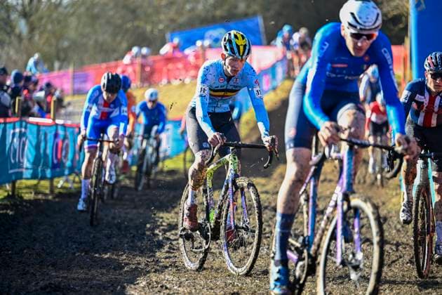 2025 UCI Cyclo-Cross WC - Men Under 23 LIEVIN, FRANCE - FEBRUARY 01 : Van Den Boer Seppe (BEL) in action during the 2025 UCI Cyclo-Cross World Championships for Men Under 23 on February 01, 2025 in Lievin, France, 01 02 2025 Lievin France  Copyright: xNicoxVereeckenx