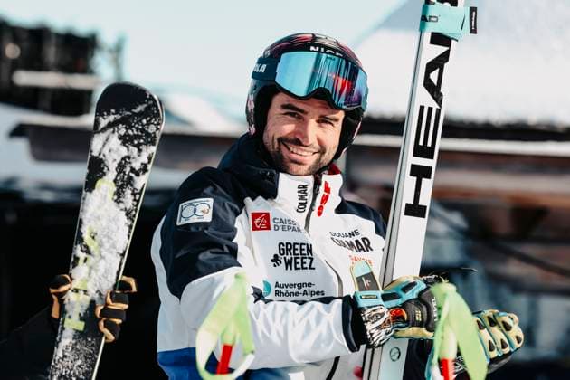 ALPINE SKIING - FIS WC Garmisch-Partenkirchen GARMISCH-PARTENKIRCHEN,GERMANY,01.FEB.25 - ALPINE SKIING - FIS World Cup, downhill training, men. Image shows Matthieu Bailet (FRA).  GEPAxpictures xPatrickxSteiner