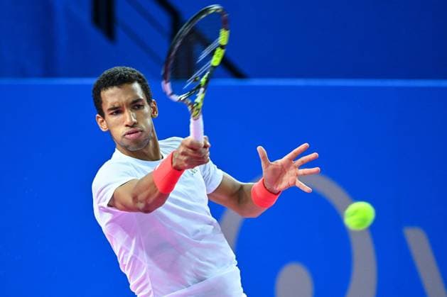 Open Sud de France 2025 - Day 5 - ATP250 Alexandre Dimou ALEXPRESS MAXPPP - Felix AUGER-ALIASSIME of Canada during the day five of Open Sud de France at Sud de France Arena on February 1, 2025 in Montpellier, France. (Photo by Alexandre Dimou Alexpress Icon