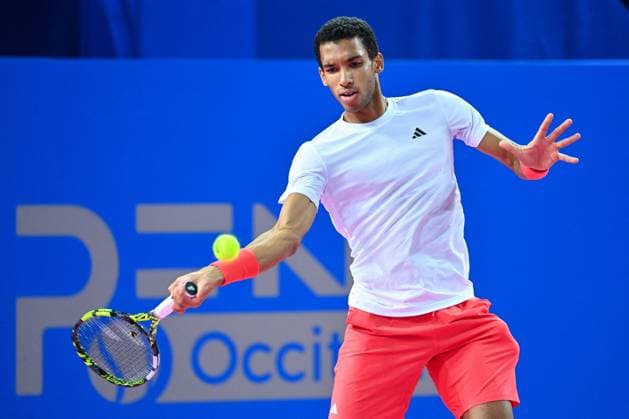 Open Sud de France 2025 - Day 5 - ATP250 Alexandre Dimou ALEXPRESS MAXPPP - Felix AUGER-ALIASSIME of Canada during the day five of Open Sud de France at Sud de France Arena on February 1, 2025 in Montpellier, France. (Photo by Alexandre Dimou Alexpress Icon
