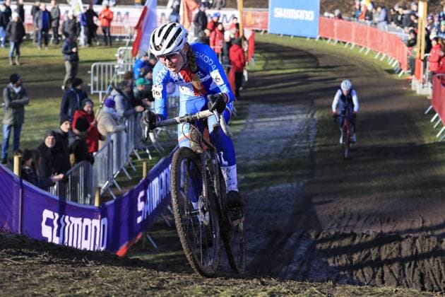 2025 cyclo-cross world championships - Lievin, France - Women junior - Bukovska Barbora during the competition during 2025 UCI Cyclo-Cross World Championships, Cyclocross race in Lievin, France, February 01 2025  Copyright: xStefanoxCavasino IPAxSportx xipa-agency.netx xx IPA_53528009 IPA_Agency_IPA53528009